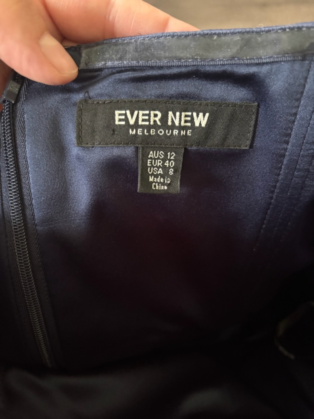 Ever New Navy Blue Mini Dress with Spaghetti Straps - Picture 6 of 6